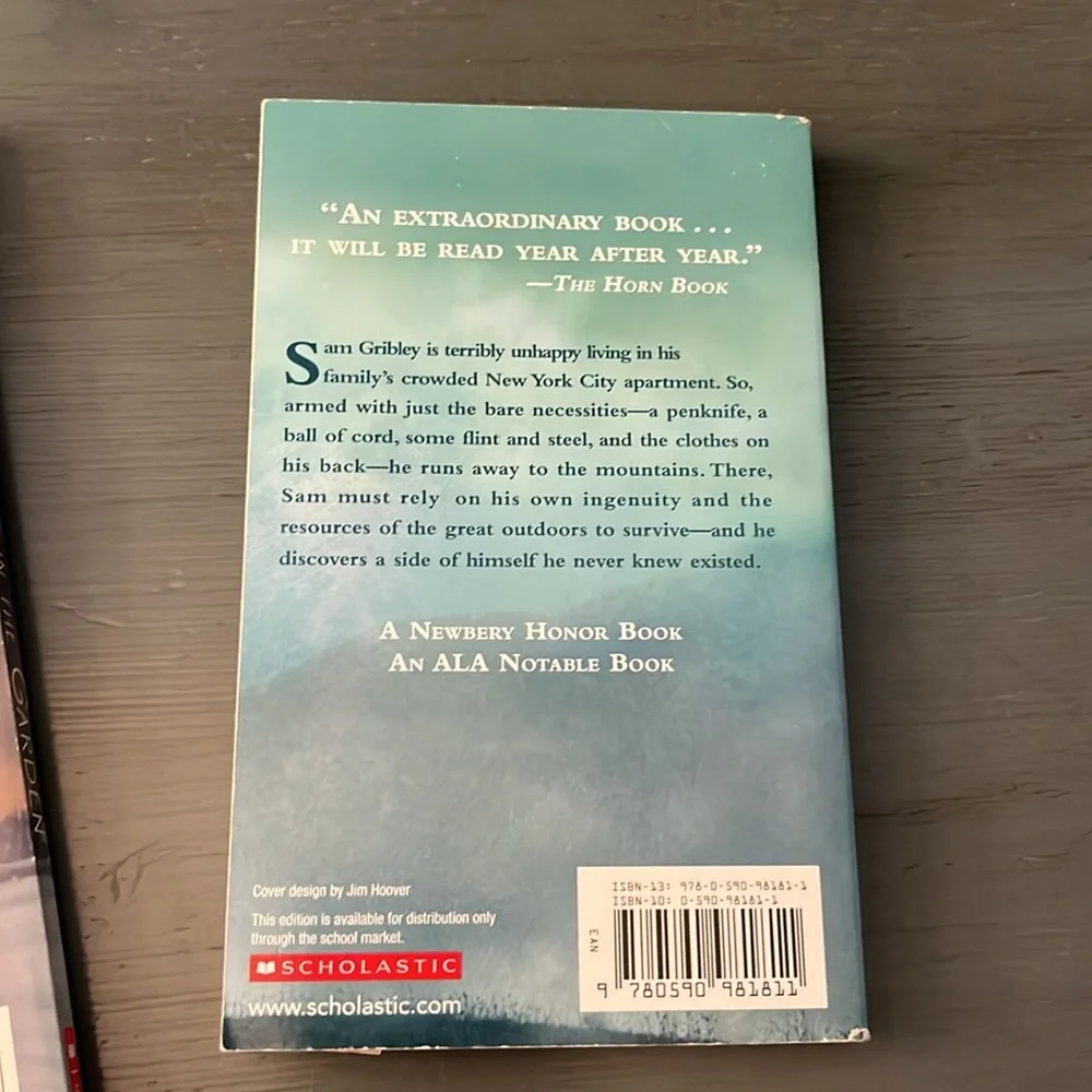 Scholastic 2 Book Set An Elephant in the Garden & My Side of the Mountain EUC